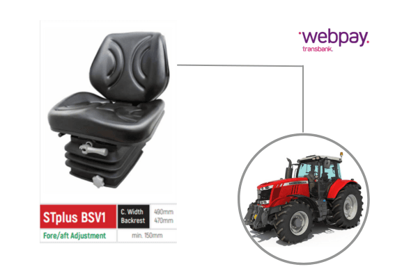 Asiento para tractor Massey Ferguson