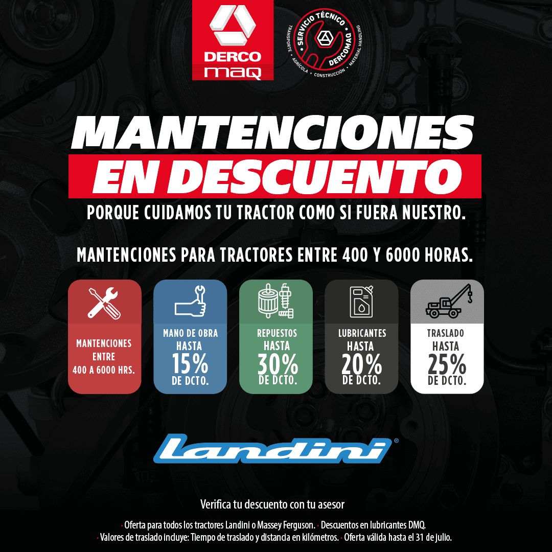 Mantención Tractores Landini 400 a 6000 horas